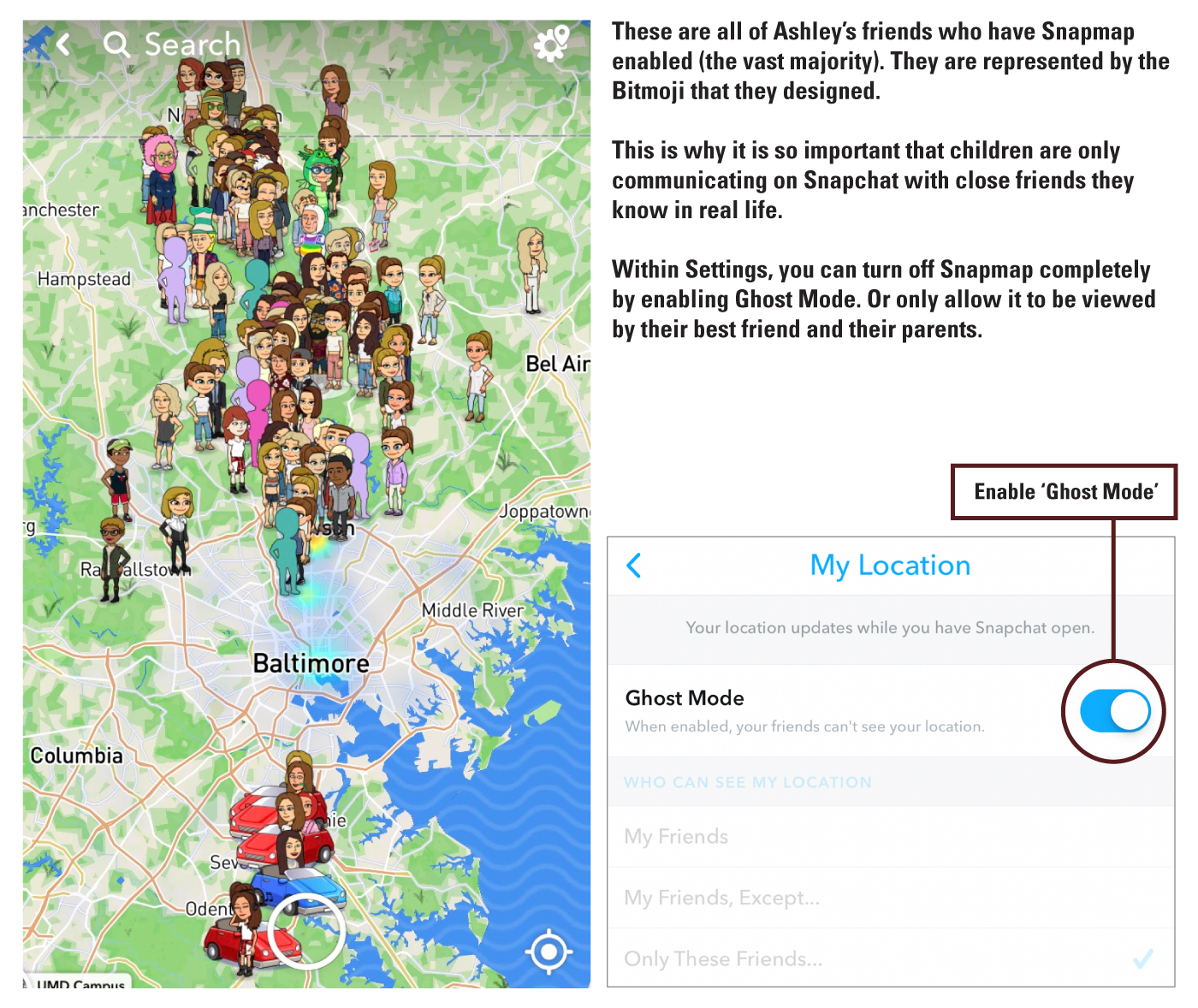 snapchat snapshot map