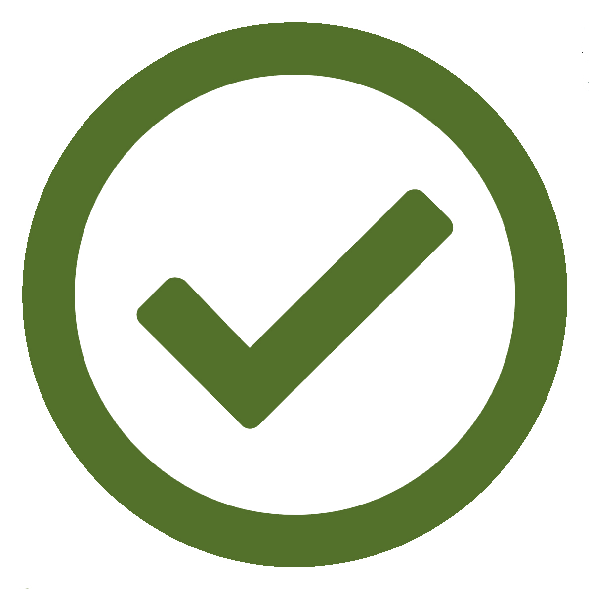 green checkmark in circle